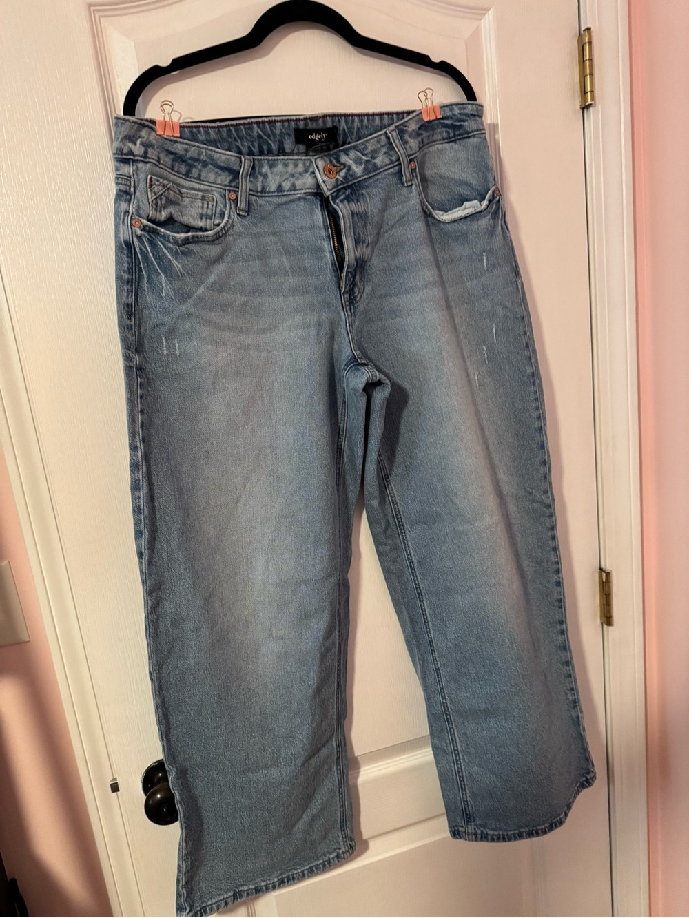 Maurices Light Blue Boyfriend Wide leg Jeans
